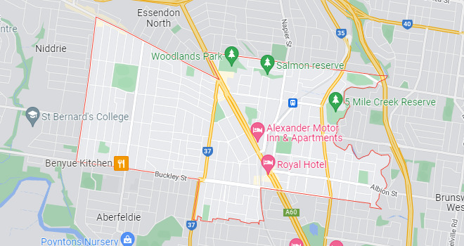 Essendon map area