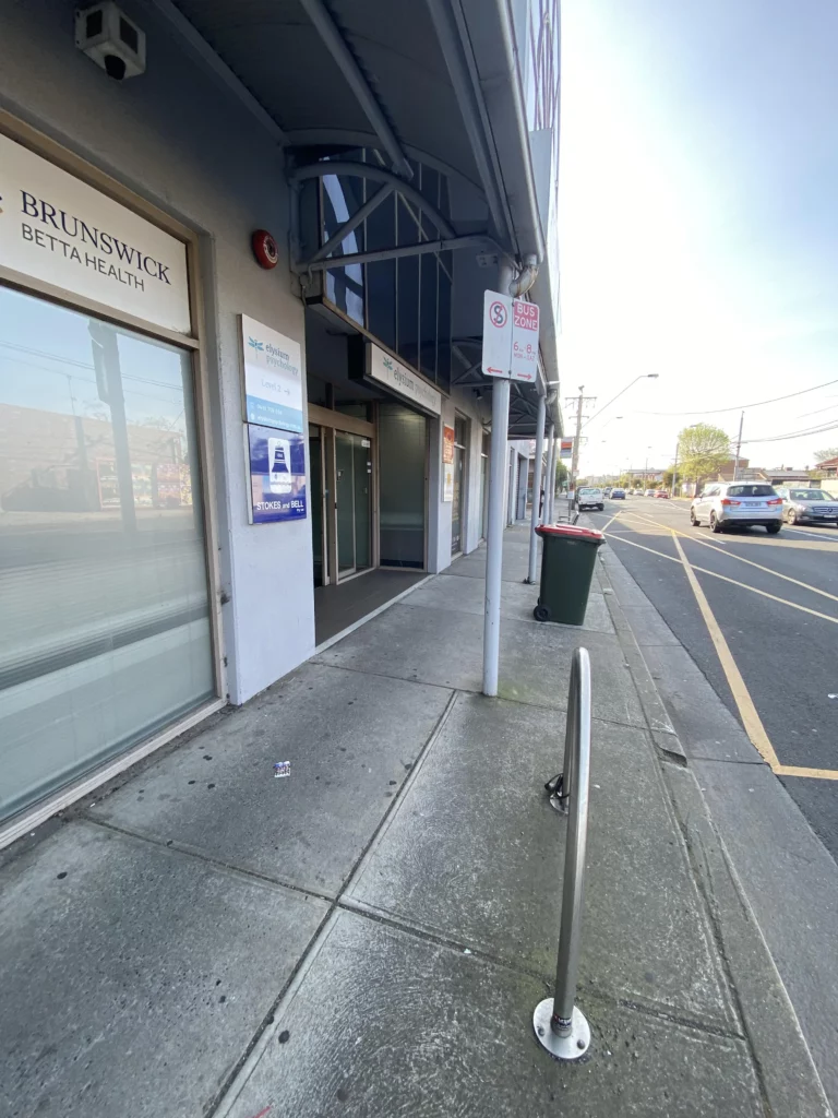 Brunswick road entrance, near princes park and sydney road. Close to barkley square