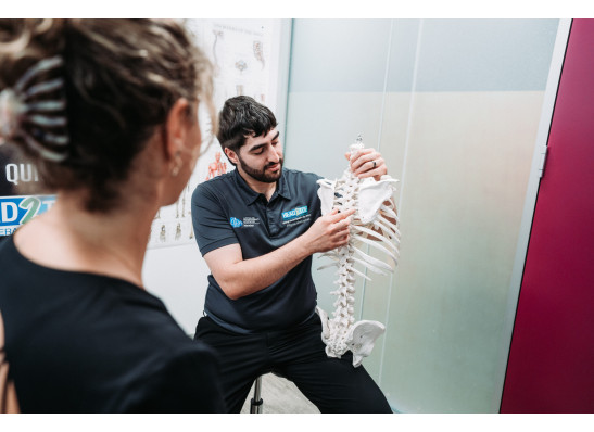 physiotherapist education, talking, and teaching