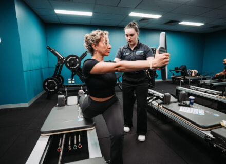 cliniucal pilates for lower back pain and upper body strength with physio