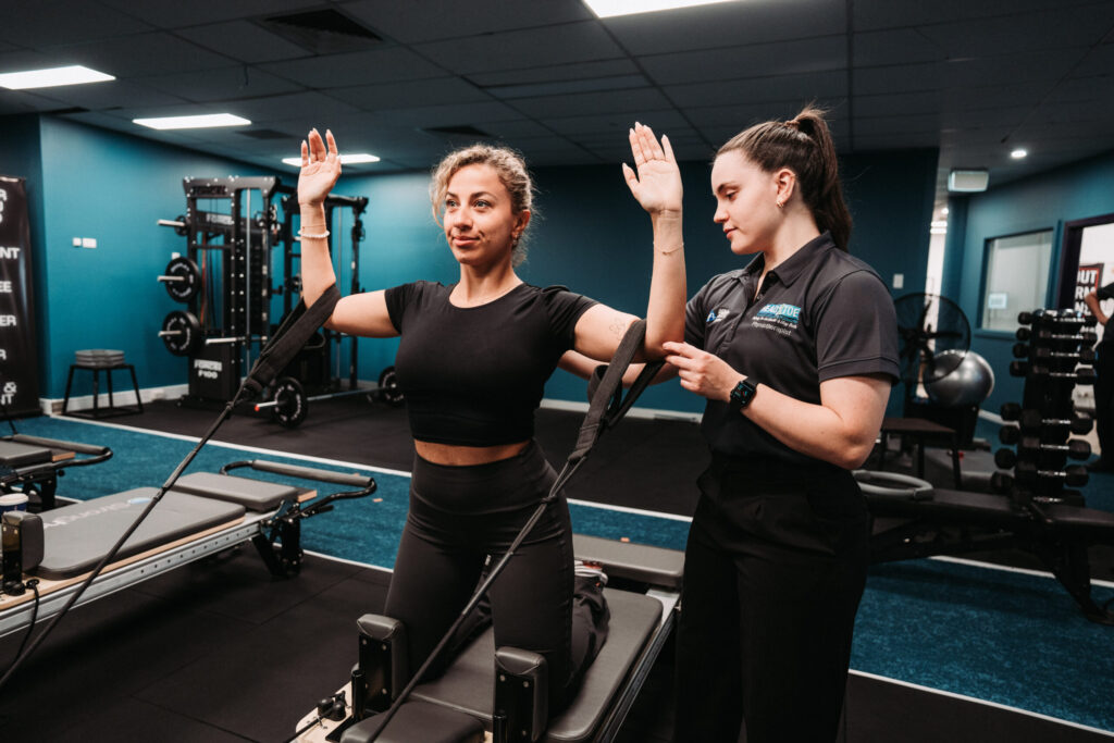 cliniucal pilates for lower back pain and upper body strength with physio
