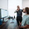 Ergonomic assessment for neck pain for office workers by physiotherapist.